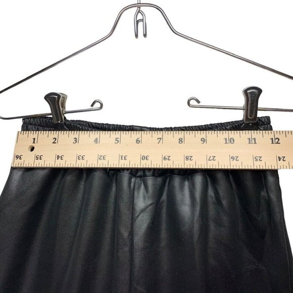 I-X London‎ Women's Black Faux Leather Cuffed Joggers - Malaya Size 8 - Picture 7 of 9